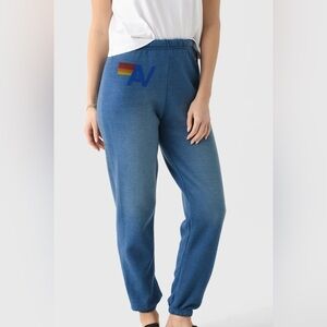 Aviator Nation Vintage Blue Logo Sweatpants XS
